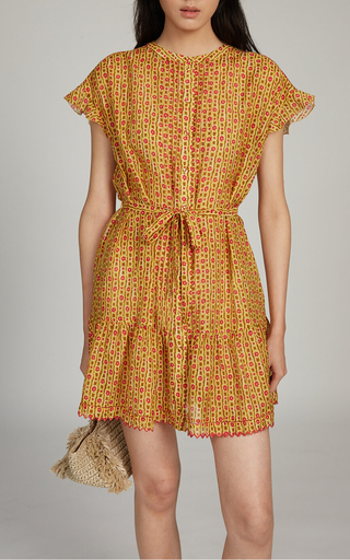 Bettie Printed Cotton-Silk Dress展示图