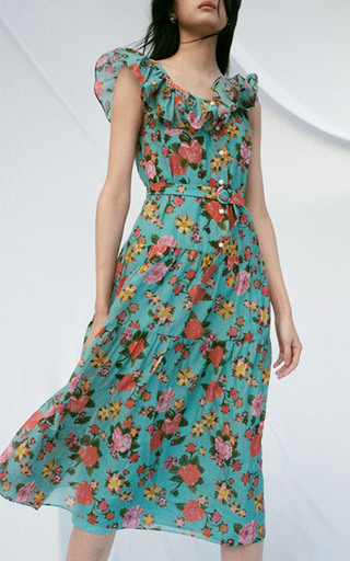 Jemma-B Printed Cotton-Silk Dress展示图