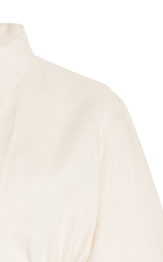 Exclusive Cropped Linen Shirt展示图