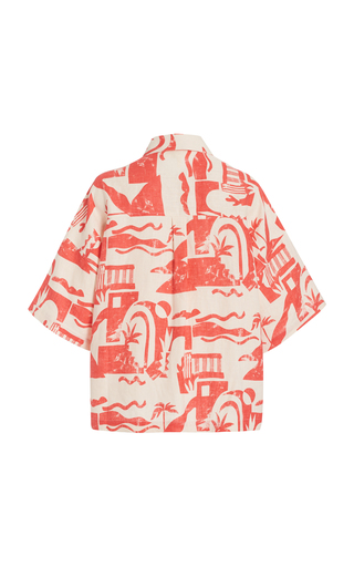 Auberon Printed Woven-Hemp Shirt展示图