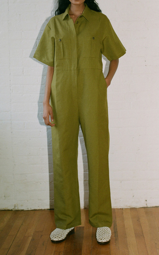 Kailyn Linen-Cotton Jumpsuit展示图