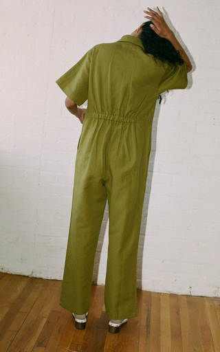 Kailyn Linen-Cotton Jumpsuit展示图