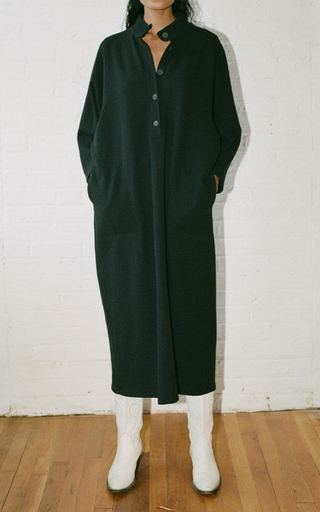 Sadia Linen-Cotton Maxi Dress展示图