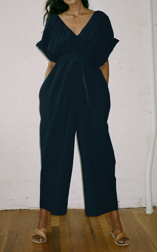 Sunniva Woven Linen Jumpsuit展示图