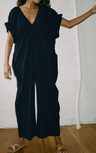 Sunniva Woven Linen Jumpsuit展示图