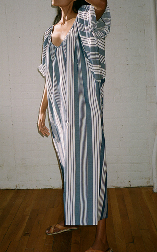 Luz Striped Cotton-Blend Maxi Dress展示图