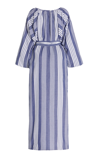 Luz Striped Cotton-Blend Maxi Dress展示图