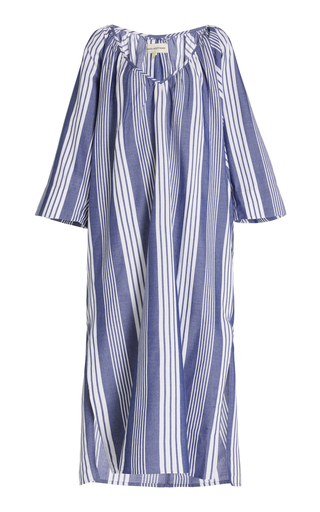 Luz Striped Cotton-Blend Maxi Dress展示图