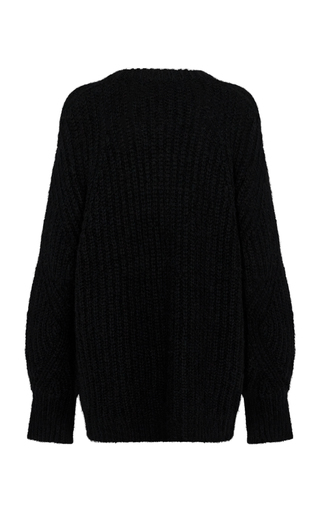 Brandy Cable-Knitted Wool-Blend Sweater展示图