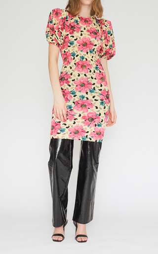 Ruby Floral-Printed Crepe Dress展示图