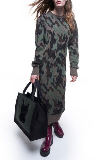 Camo Knit Midi Dress展示图