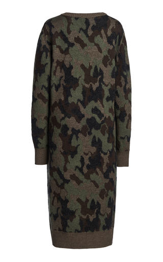 Camo Knit Midi Dress展示图