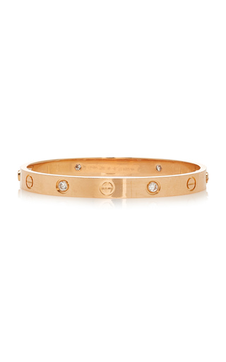 18K Rose Gold & Diamond Cartier Love Bracelet展示图