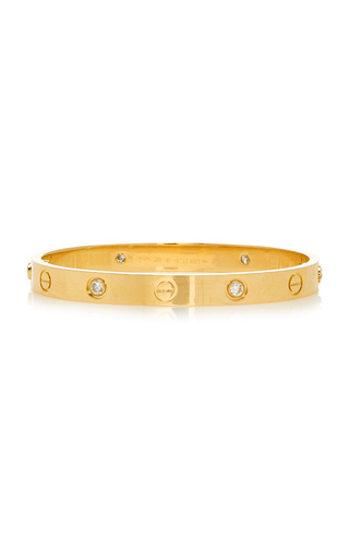 18K Yellow Gold & Diamond Cartier Love Bracelet展示图