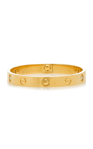 18K Yellow Gold & Diamond Cartier Love Bracelet展示图