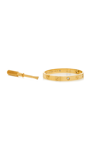 18K Yellow Gold & Diamond Cartier Love Bracelet展示图