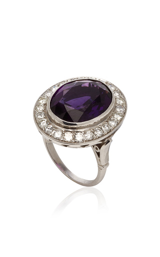 One of a Kind Amethyst & Diamond Ring展示图