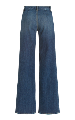 Francois Stretch Mid-Rise Wide-Leg Jeans展示图