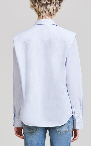 Folded Shoulder Cotton Shirt展示图