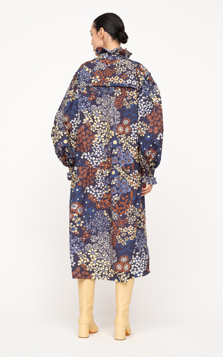 Enora Floral-Printed Crepe Midi Dress展示图