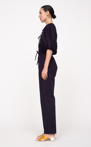 Gladys Hand-Smocked Cotton Jumpsuit展示图