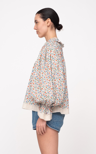 Bubbie Floral-Printed Cotton Top展示图