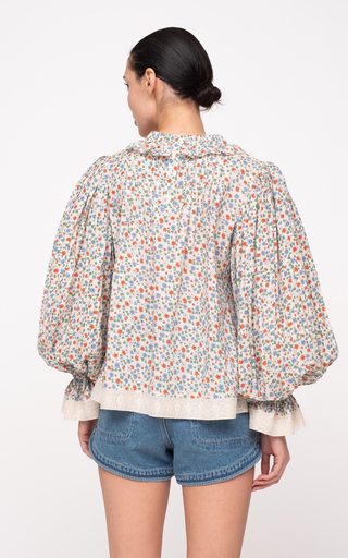 Bubbie Floral-Printed Cotton Top展示图