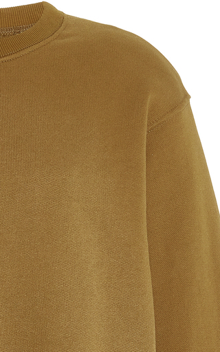 Vanessa Padded-Shoulder Organic Cotton Sweatshirt展示图