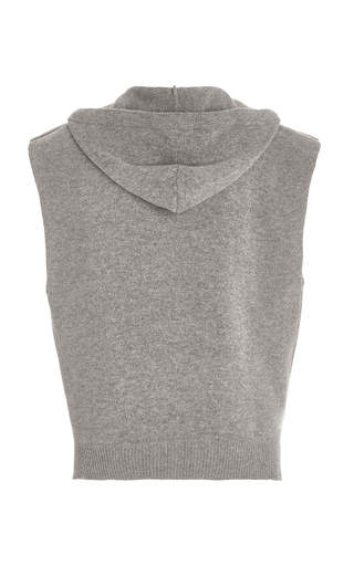 Juno Sleeveless Wool-Blend Knit Hoodie展示图