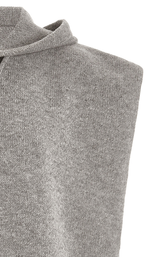 Juno Sleeveless Wool-Blend Knit Hoodie展示图