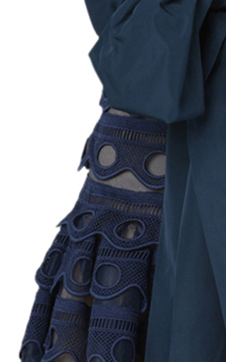 Potenza Eyelet-Detailed Taffeta Dress展示图