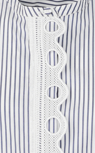 Cubillos Cuello Ner�� Striped Cotton Top展示图