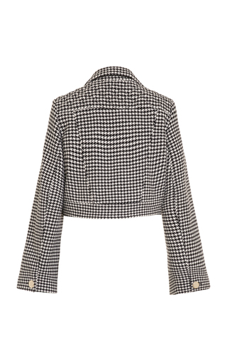 Graphic Softness Houndstooth Virgin Wool Jacket展示图