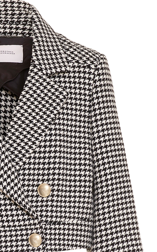 Graphic Softness Houndstooth Virgin Wool Jacket展示图