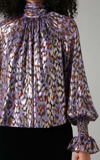 Colette Printed Silk-Blend Blouse展示图