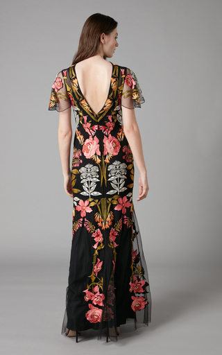 Lucille Floral Silk-Blend Gown展示图