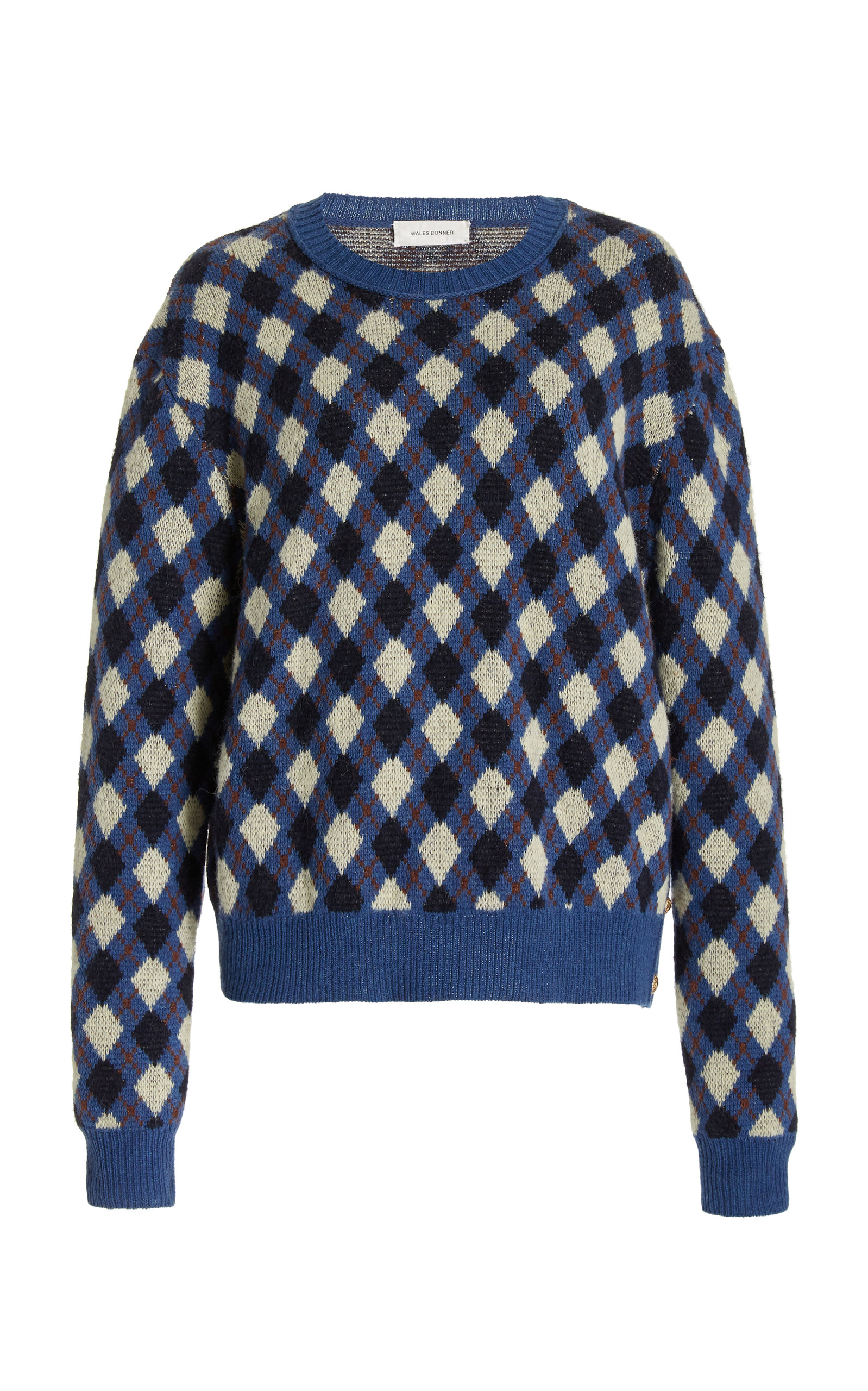 WalesBonner argyle williams knit sweater | nate-hospital.com