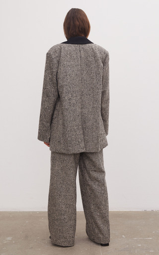 Maoulle Houndstooth Wool-Blend Blazer展示图