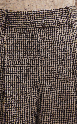 Cymbaria Houndstooth Wool-Blend Pants展示图