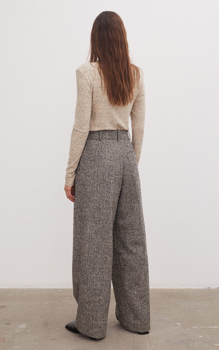 Cymbaria Houndstooth Wool-Blend Pants展示图