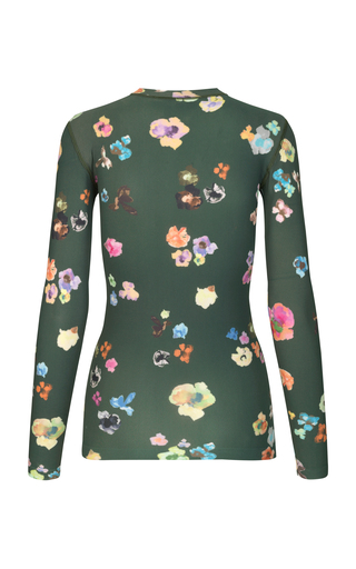 Juno Floral-Printed Jersey Top展示图