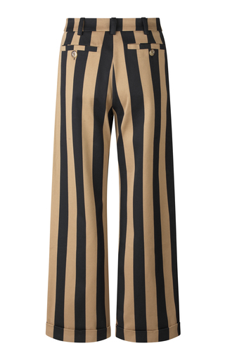 Alexia Striped Organic Cotton Pants展示图