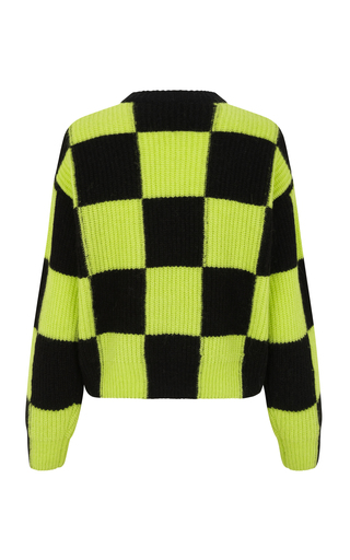 Harry Oversized Checked Knit Sweater展示图