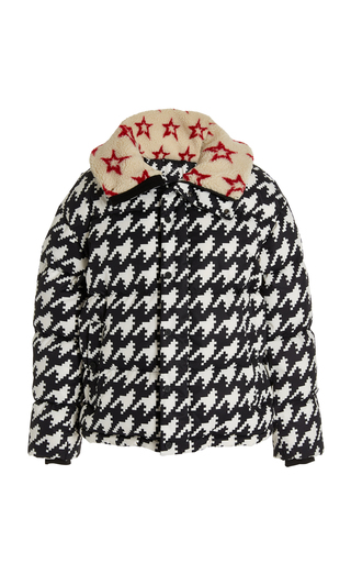 Jojo Houndstooth Down Ski Jacket展示图