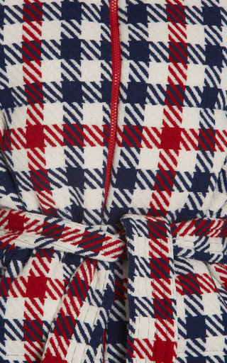 Star Gingham Down Hooded Ski Jacket展示图