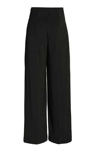 Tanya Pleated Twill Wide-Leg Pants展示图