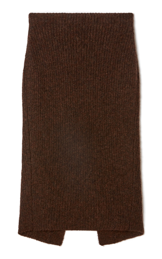 Illimani Ribbed-Knit Alpaca-Blend Skirt展示图