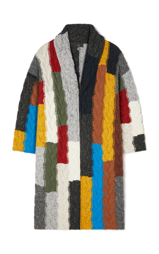 Tierra Del Fuego Cable-Knit Virgin Wool-Cashmere Coat展示图