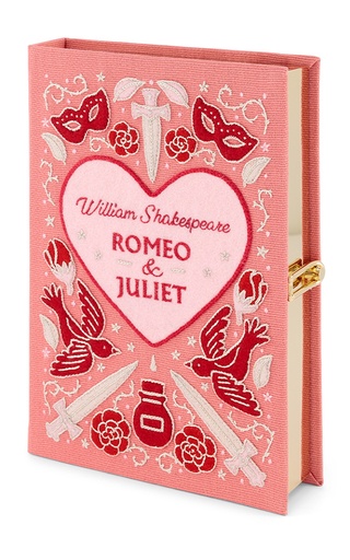 Romeo & Juliet Embroidered Book Clutch展示图