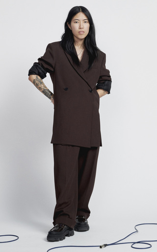 Twill Suiting Wide-Leg Pants展示图